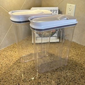 OXO large cereal dispensers (2)